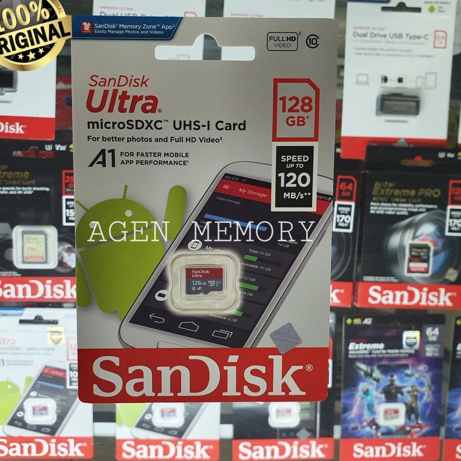 Sản phẩm chăm sóc da ✣➜ Micro SD SANDISK 128gb 120mb / s Ultra class 10 A1