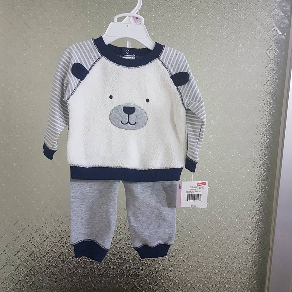 Bộ áo ấm gấu trắng