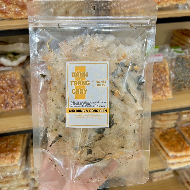 BÁNH TRÁNG CHAY 4 VỊ - Sate Mực Cay, Khô Bò & Chà Bông, Khô Bò & Rong Biển, Chà Bông & Rong Biển