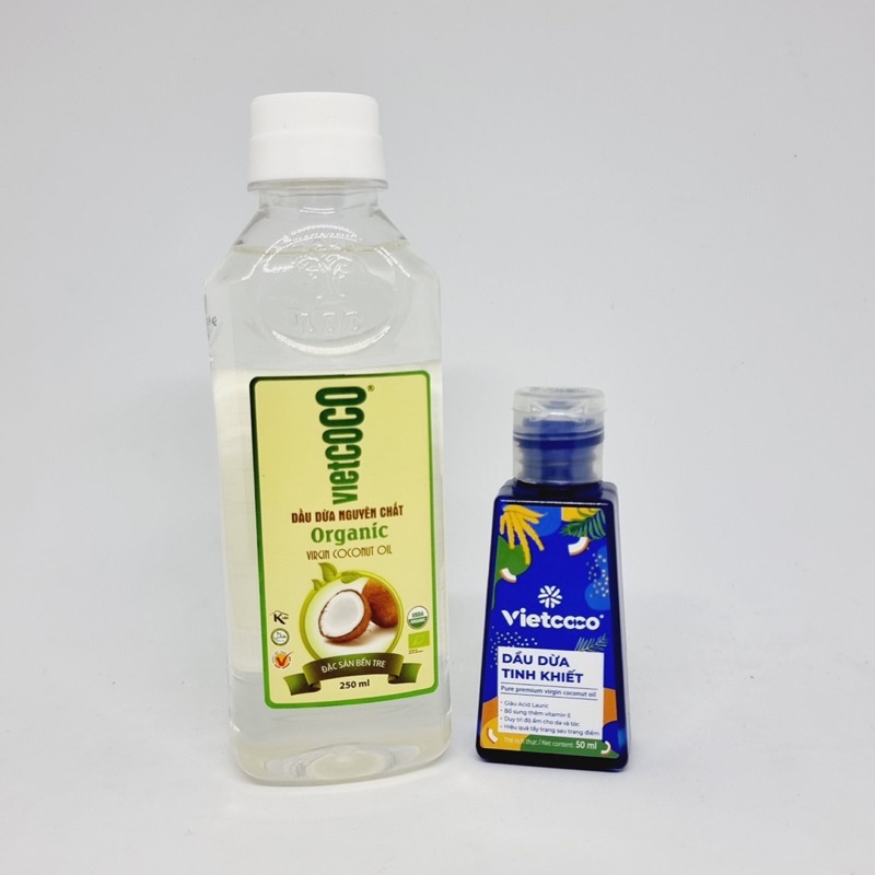 DẦU DỪA TINH KHIẾT/ NGUYÊN CHẤT VIETCOCO 50ml/250ml