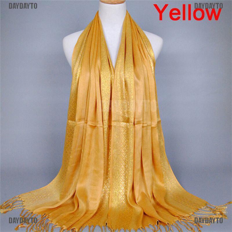 Daydayto S Khăn Choàng Cotton Pashmina Dài Tua Rua Thời Trang