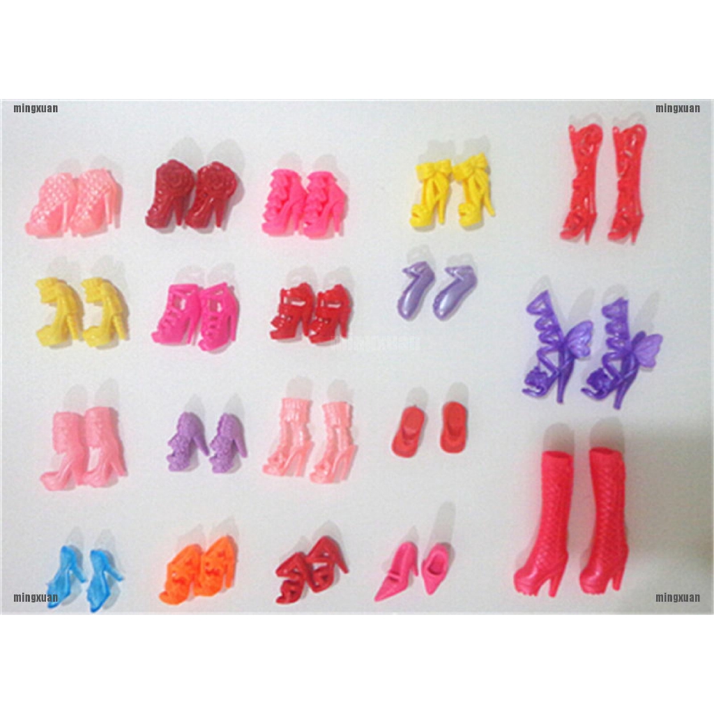 Set 20 đôi giày sandal cho búp bê Barbie