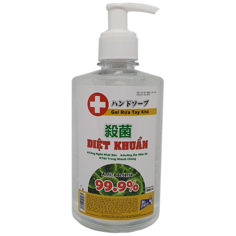 [DIỆT KHUẨN] Gel rửa tay khô diệt khuẩn Mrfresh 500ml cao cấp