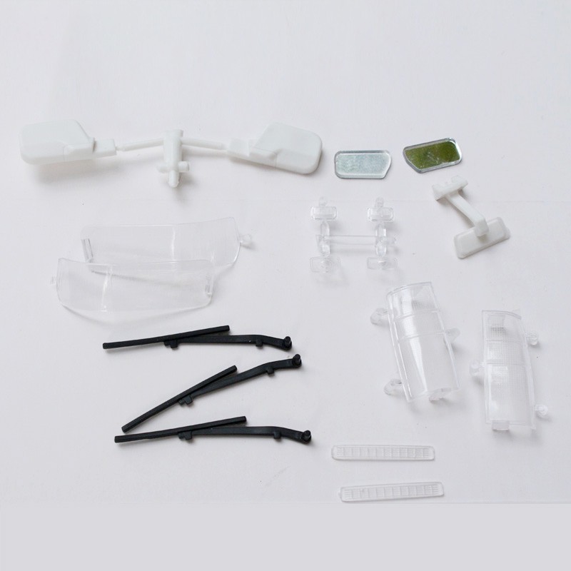 1 / 10 RC Thân Xe Land Cruiser LC80 Đèn Gương Chiếu Hậu Vỏ Đèn Hậu Bộ Cho RC Xe Bánh Xích Phụ Kiện V