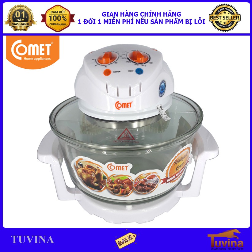 Lò nướng thủy tinh Comet CM8628 12L