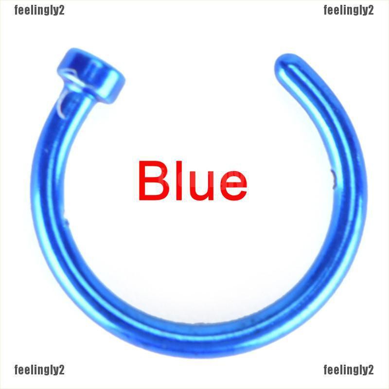 ❤Mặt Trời❤ Khuyên Mũi Tròn Nhiều Màu Sắc Thời Trang