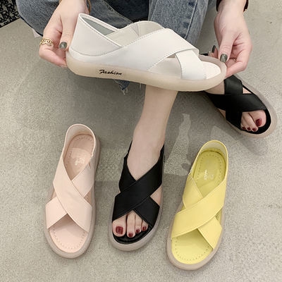 Giày Sandal Đế Bằng Chống Trượt Có Size Lớn 5.1235-44 41