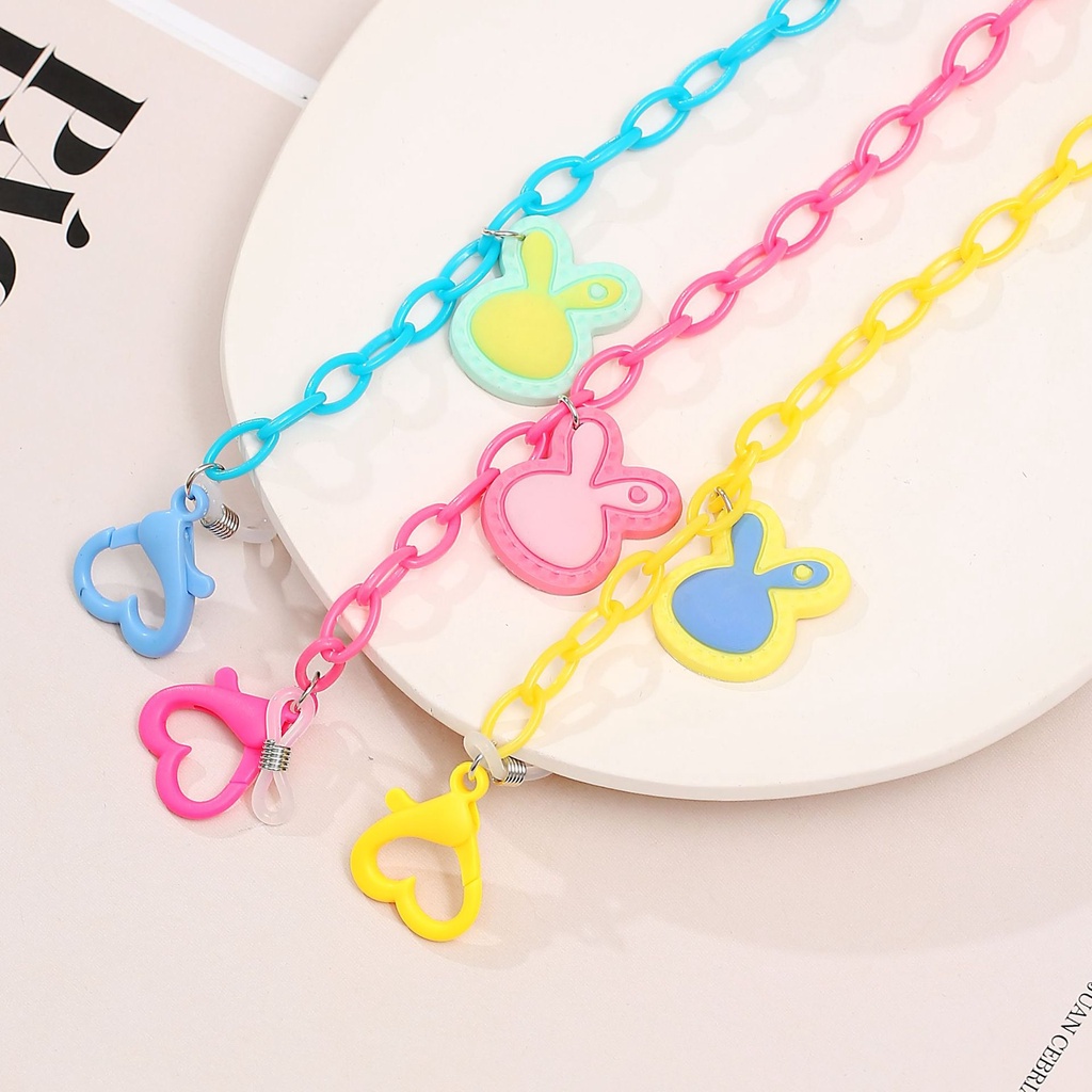 Dây Đeo Mắt Kính Mở Rộng Mặt Nạ Hình Thỏ diy Phong Cách ins Dành Cho Người Lớn Và Trẻ Em