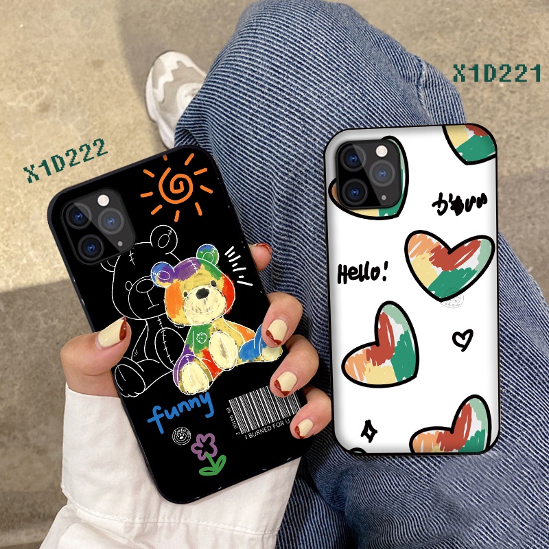 Ốp Điện Thoại TPU Mềm Vẽ Tay Gấu Cho Redmi Note 8 Note 8T Note 8 Pro Note 9 Pro Note 9 Pro Max Note 9S