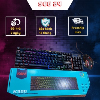 Bàn phím giả cơ K600, phím mượt, led nhiều màu siêu đẹp cho các game thủ-hàng chính hãng KAW