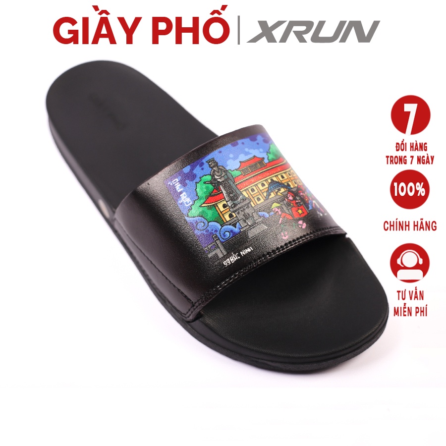 Dép Quai Ngang, Dép Thể Thao Xrun In Hình Tượng Đài Lý Thài Tổ Và Trung Tâm Văn Hóa Kinh Bắc - Giầy Phố