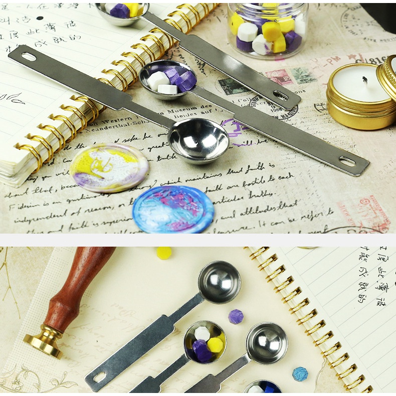 Muỗng Dùng Sáp Đóng Dấu Niêm Phong Thư Họa Tiết Độc Đáo