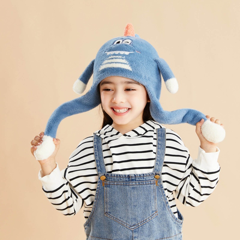 Mũ Beanie Tai Thỏ Bằng Vải Bông Mềm Mại Dễ Thương Vui Nhộn