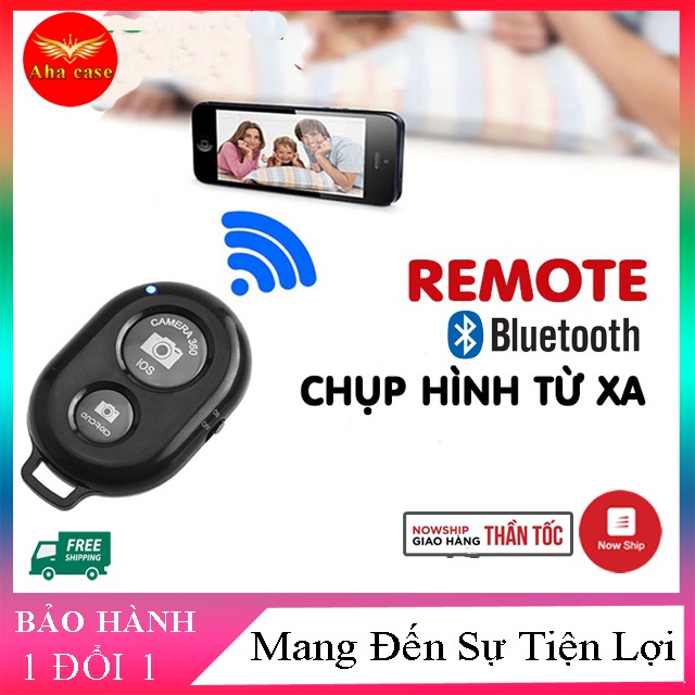 Remote chụp ảnh tự sướng - nút bấm điều khiển bluetooth chụp hình từ xa