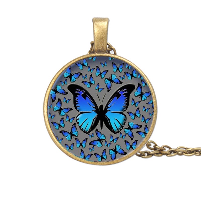 Vòng cổ RINHOO bằng gỗ mặt dây hình bướm thời trang xinh xắn