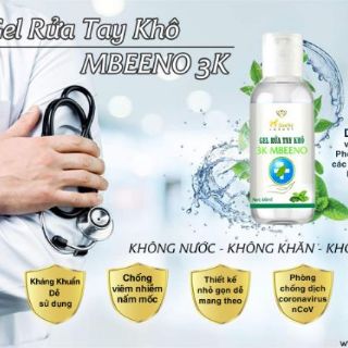 Gel rửa tay khô Mbeeno 60ml
