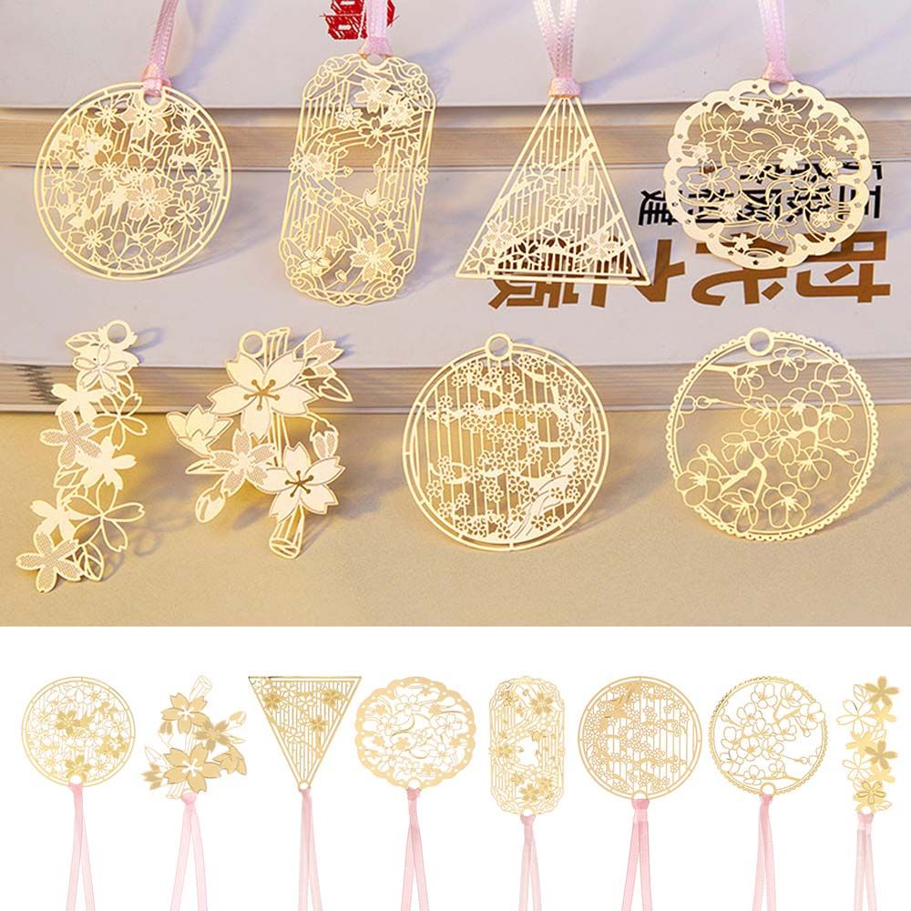 FASHYUNER Dụng cụ đánh dấu sách bằng kim loại nhiều mẫu dễ thương tùy chọn