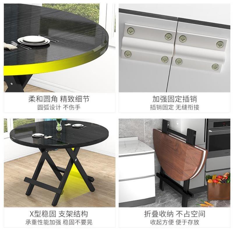 Bàn ăn, bàn cà phê gấp gọn chất liệu khung sắt chắc chắn kích thước 60x60x54 cm | BigBuy360 - bigbuy360.vn