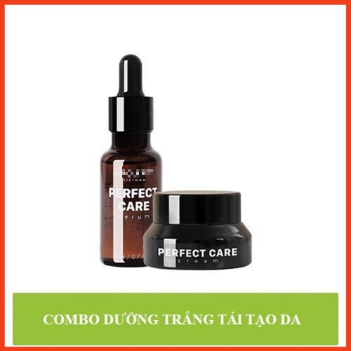 Combo dưỡng trắng, tái tạo da ban đêm chiết xuất dịch ốc sên Perfect Care Narguerite (Serum 20ml + Kem 15G)