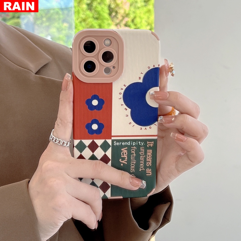 Ốp điện thoại mềm chống rơi hình hoa độc đáo thời trang thích hợp cho iPhone 13 Pro Max 12 11 6S 7 8 Plus XR XS