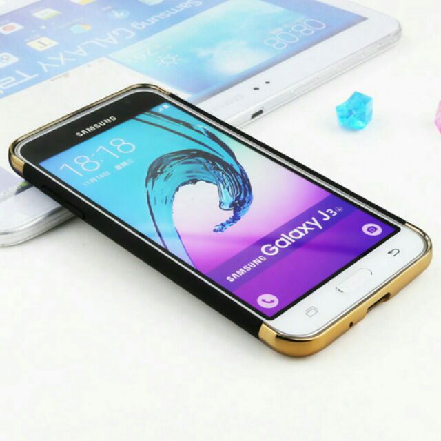 Ốp lưng 3 mảnh Galaxy J3 2015 nhung mịn chống vân tay cao cấp
