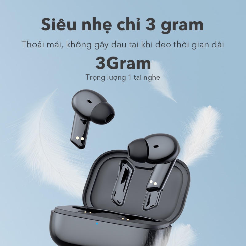 Tai Nghe Bluetooth ACOME Airdots T6 TWS, Bluetooth 5.3, Nút Cảm Ứng Điều Khiển Linh Hoạt, Âm Thanh Trung Thực, Sống Động