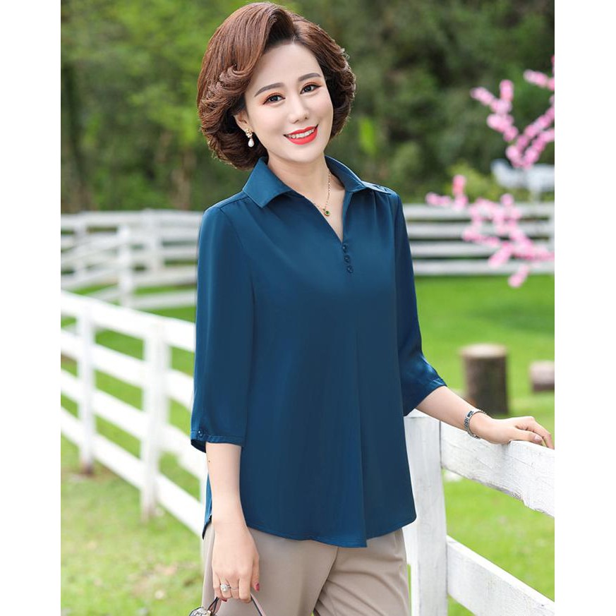 [CÓ HÌNH THẬT] ÁO LỤA TRUNG NIÊN KIỂU ÁO KIỂU TRUNG NIÊN, THỜI TRANG TRUNG NIÊN, ÁO TẶNG MẸ TRUNG NIÊN 3A16 3A01