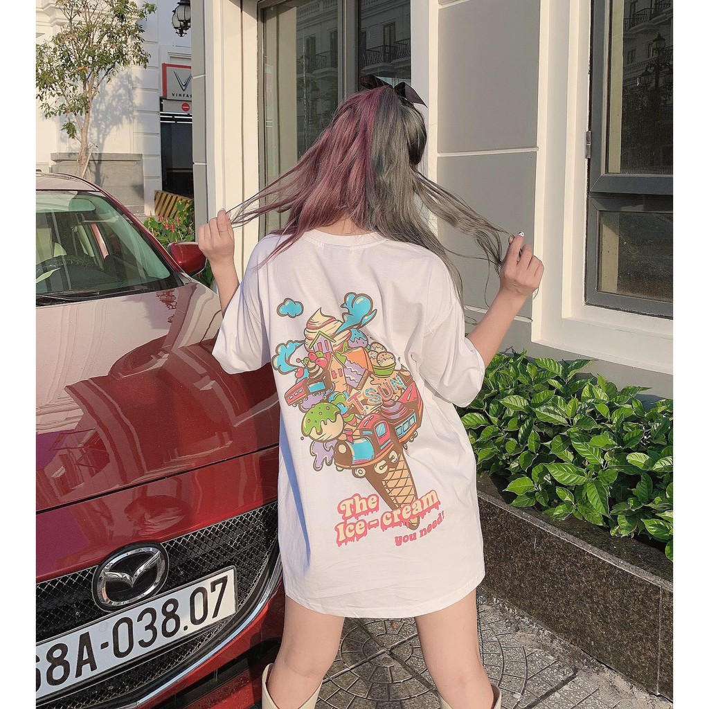 Áo thun TSUN Ice Cream Tee - White - Unisex