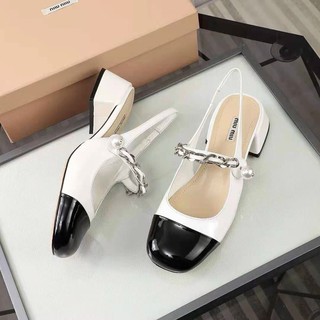 [SIÊU PHẨM] Sandal miu miu hở gót