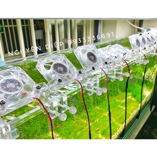 Quạt mini siêu đẹp siêu gọn siêu bão, làm mát hồ thuỷ sinh hồ cá