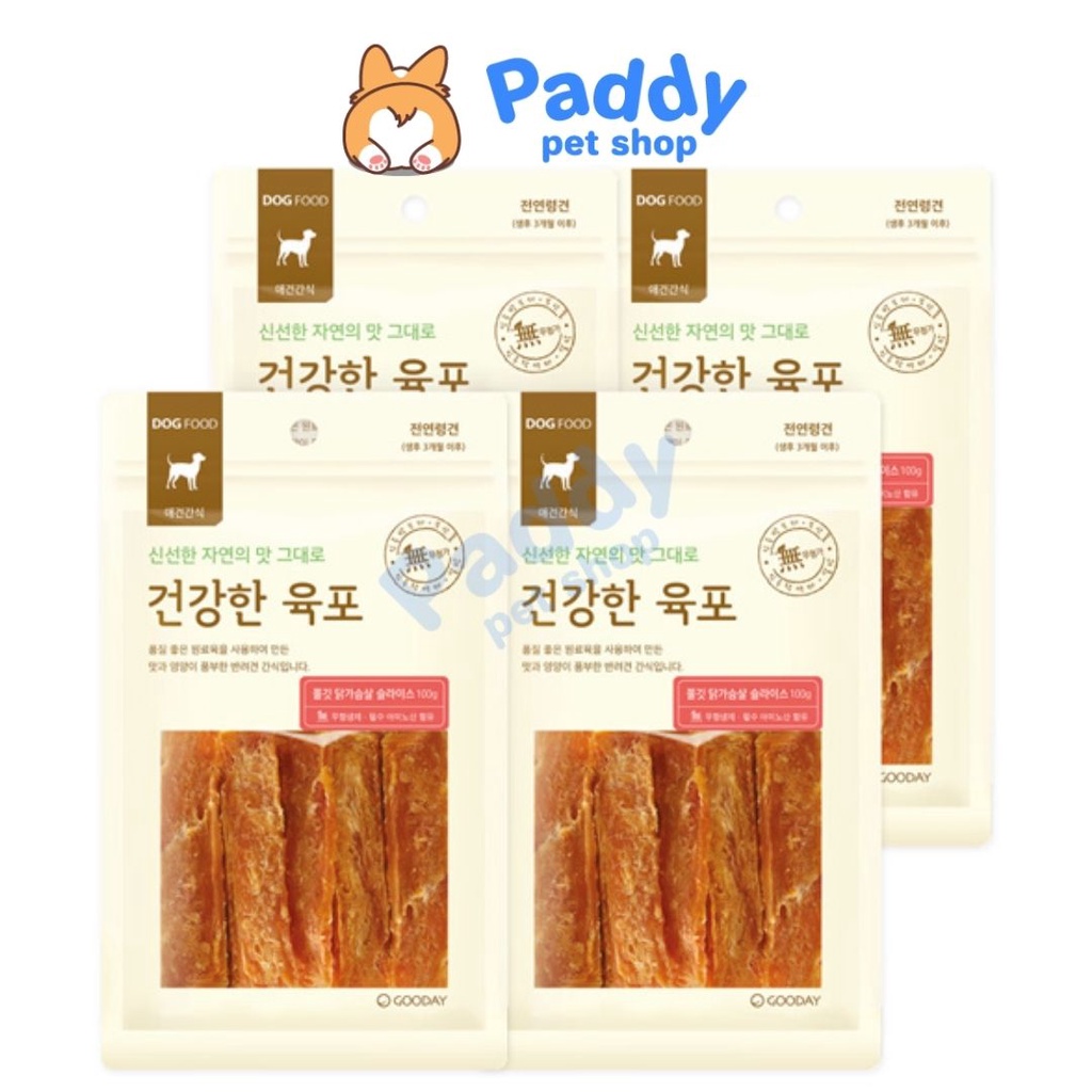 Thịt Sấy Gooday Snack Cho Chó 100g Nhập khẩu Hàn Quốc