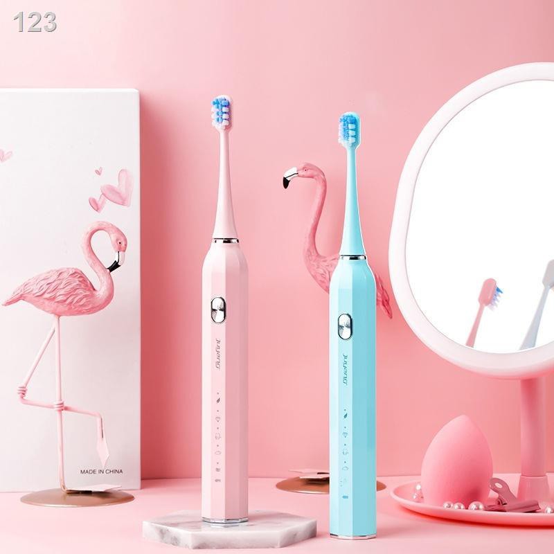 Juyang Bàn chải đánh răng điện dành cho người lớn có thể sạc lại USB tự động sonic trẻ em học sinh nam và nữ tóc mềmL