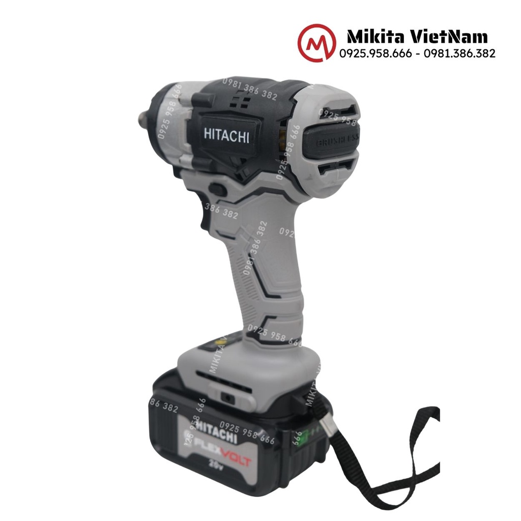 Máy Siết Bulong Hitachi 20v - Động cơ không chổi than - Mới nhất 2022