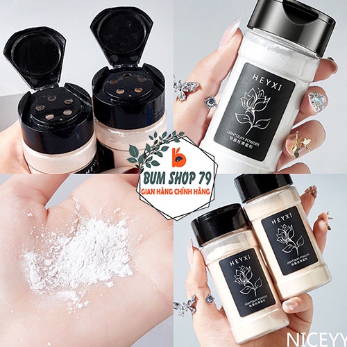 Phấn phủ kiềm dầu dạng bột kháng nước lâu trôi Heyxi, Phấn phủ dạng bột che khuyết điểm làm sáng da