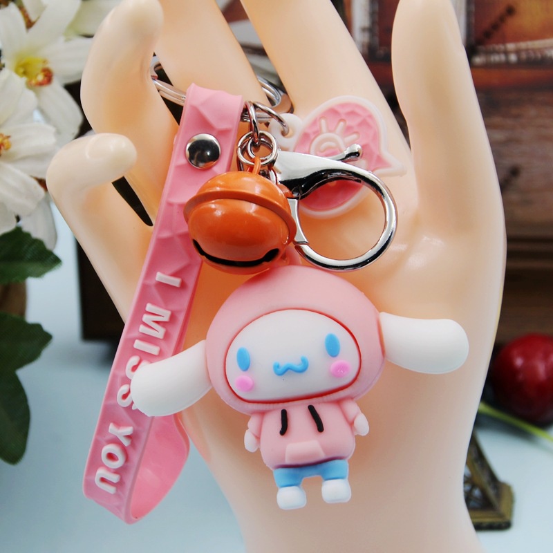 Móc Khóa Hình Pikachu / Gấu / Thỏ Ba Chiều Dễ Thương Dùng Làm Quà Tặng Cho Bạn Bè