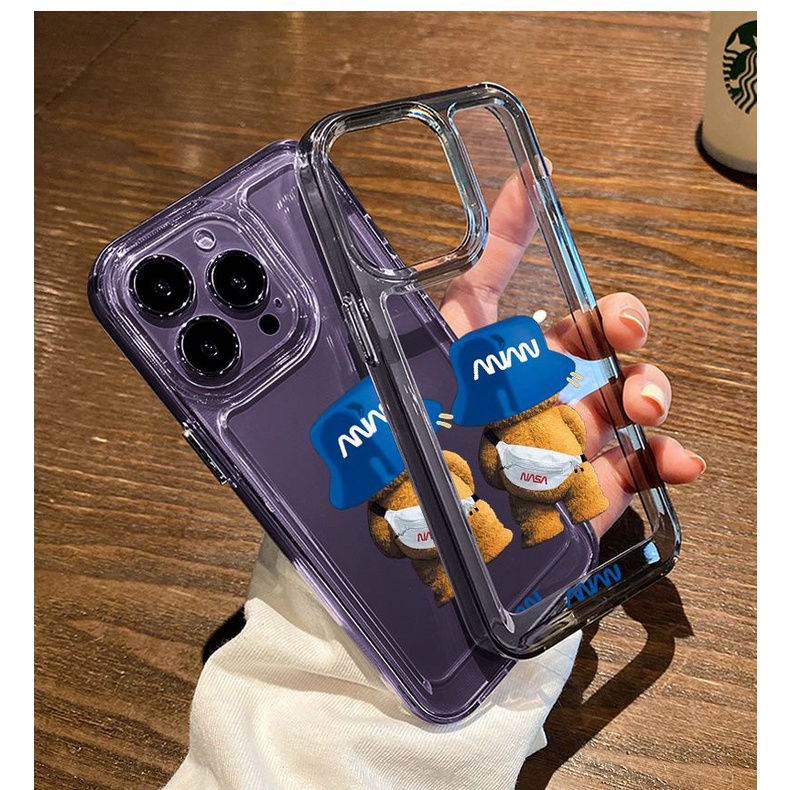 NASA Ốp Điện Thoại Cứng Trong Suốt Chống Sốc Mẫu Mới Cho IPhone 14 13 Pro MAX 12 11 Pro MAX XS MAX XR X 7plus 8 Plus Mini 14