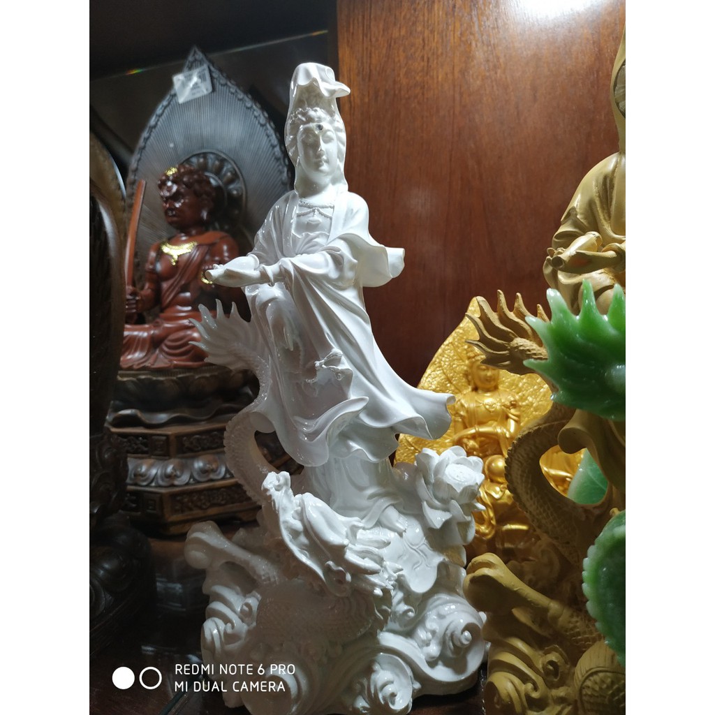 Tượng Phật Bà Quan Âm Đứng Rồng