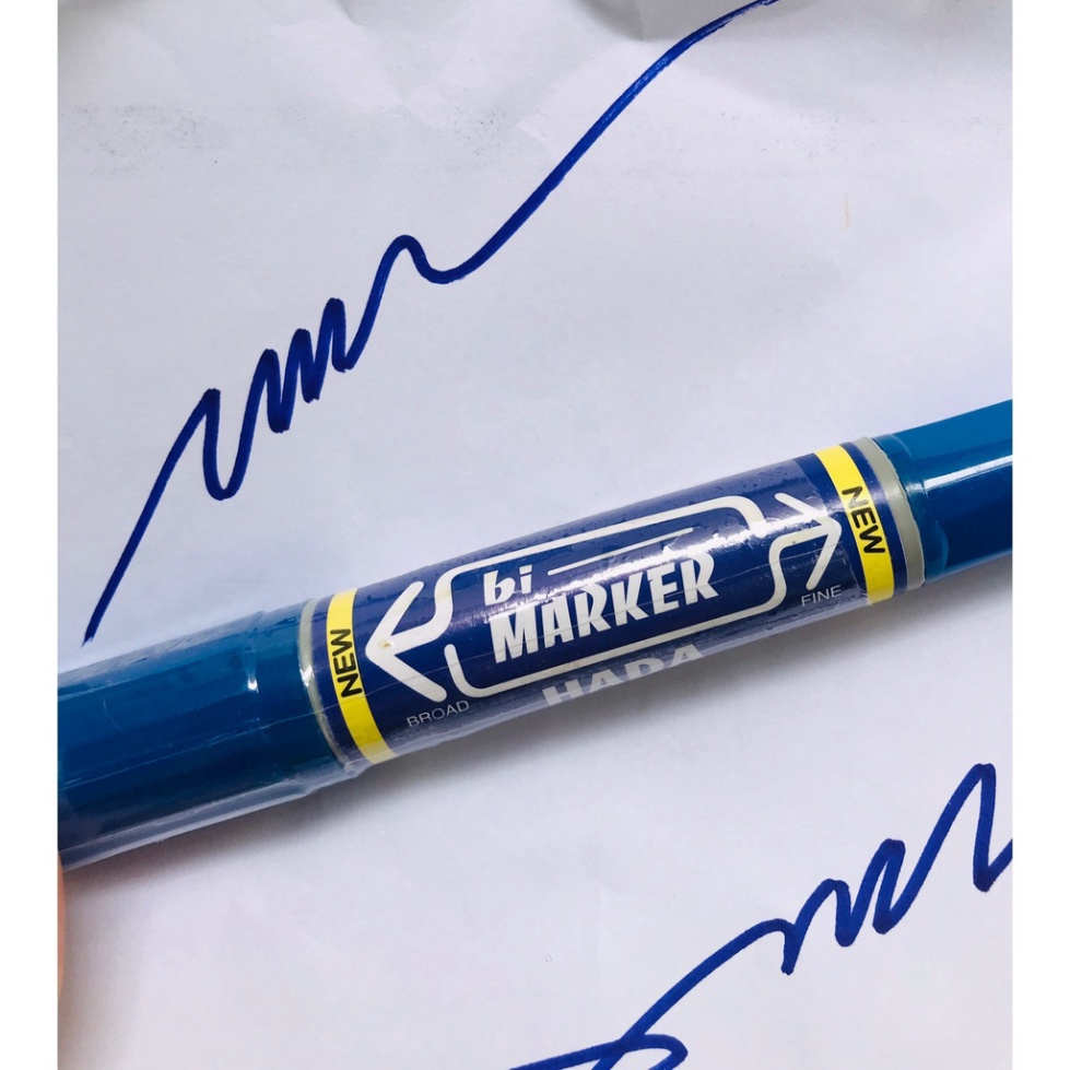 [CHÍNH HÃNG] [FREESHIPEXTRA]Bút lông dầu 2 đầu 3 - Dùng trong đóng gói ghi mã đánh dấu sản phẩm tiện lợi không trôi mực