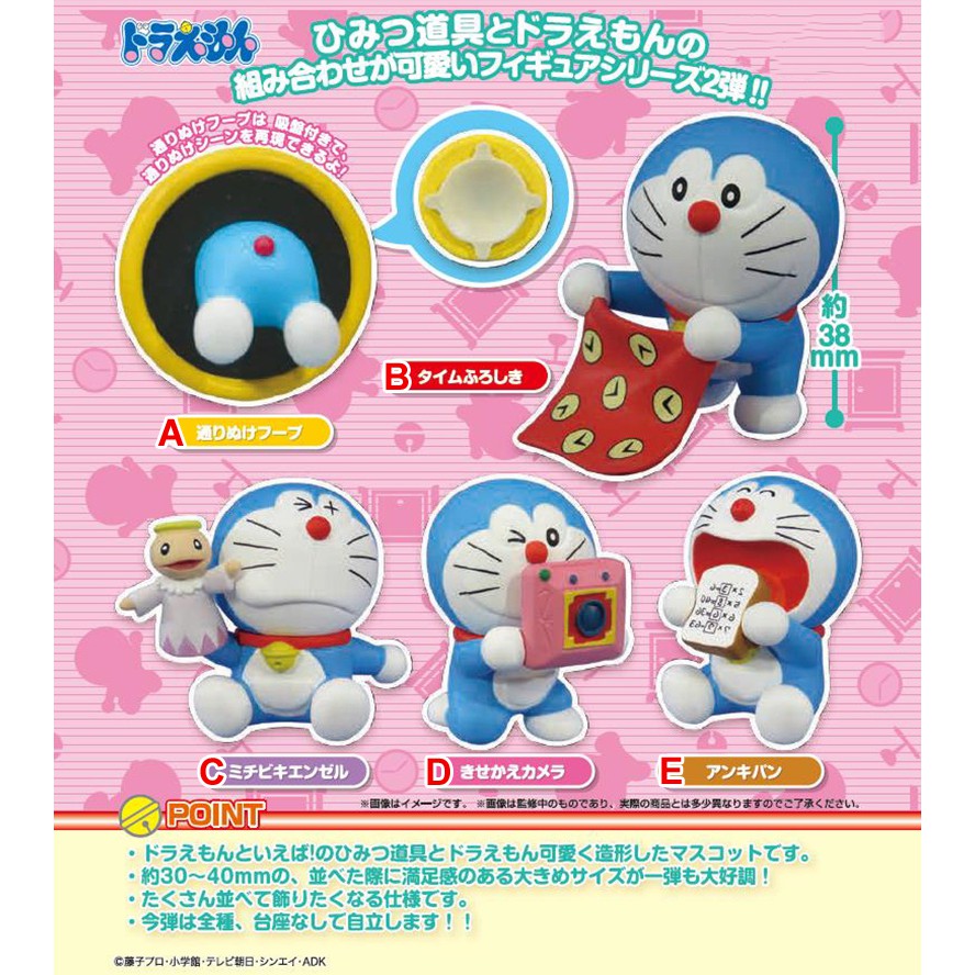 MÔ HÌNH TRỨNG GACHA GASHAPON DORAEMON MASS COLLECTION 2 [ NGẪU NHIÊN 1 TRONG CÁC MẪU]