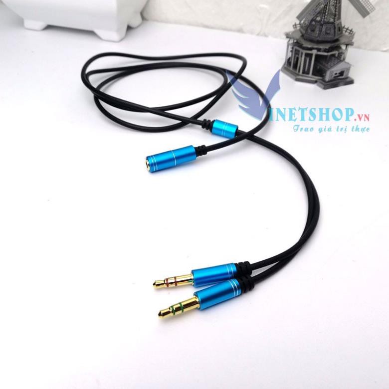 Freeship 50k CÁP GỘP AUDIO VÀ MICRO 2 JACK 3.5MM CHÂN CẮM SANG 1 JACK 3.5MM