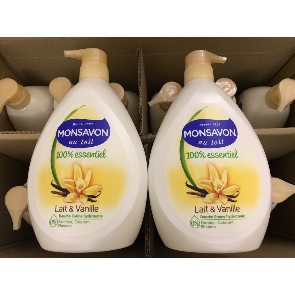 1000ml - Sữa tắm Monsavon - Dưỡng ẩm cao không gây nhờn rít