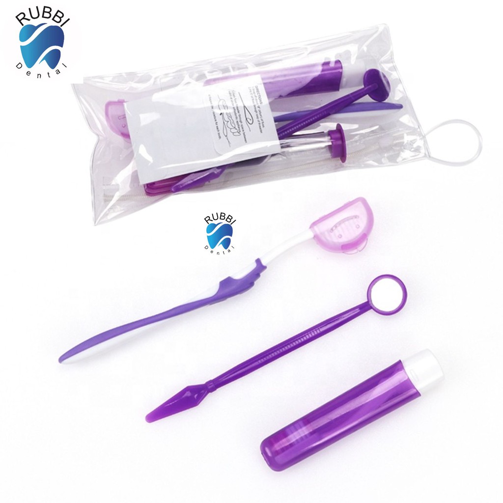Bộ vệ sinh răng miệng 8 món dành cho niềng răng, vệ sinh cá nhân nhỏ gọn mang đi tiện lợi chăm sóc răng miệng