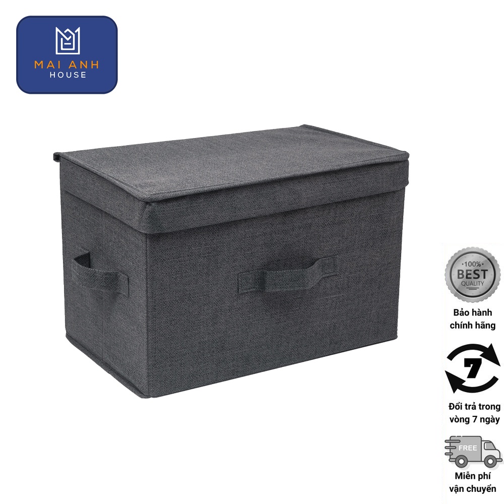 Hộp đựng đồ vải Non woven fabric có nắp hàng xuất Nhật Mai Anh House