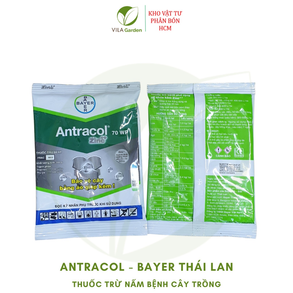 Thuốc Trừ Bệnh Cây Trồng ANTRACOL (Gói 100g)