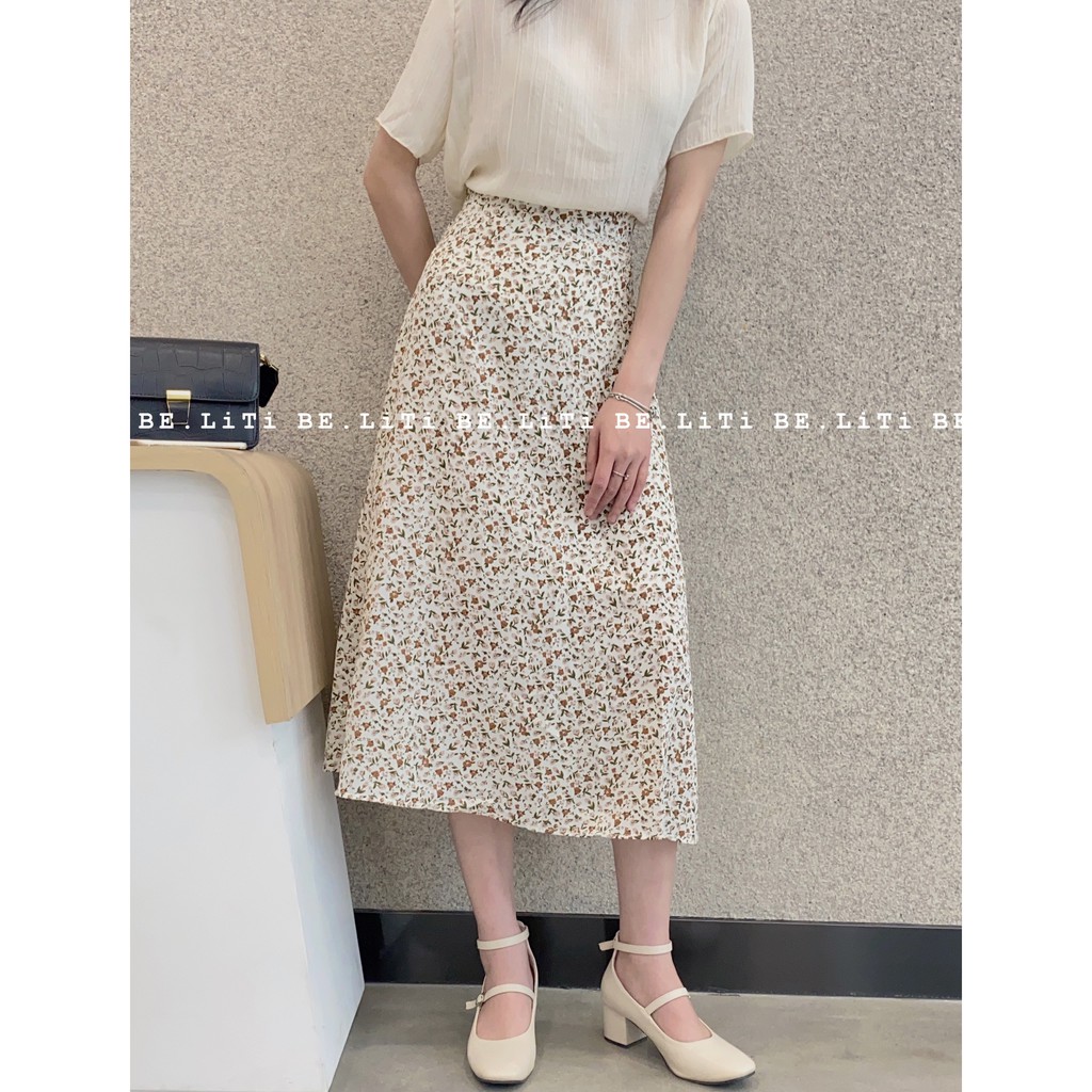 chân váy dài hoa nhí vintage 2 lớp ulzzang _ ẢNH THẬT TỰ CHỤP 100% | BigBuy360 - bigbuy360.vn