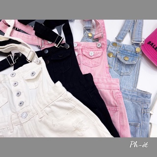 Yếm short jeans rách