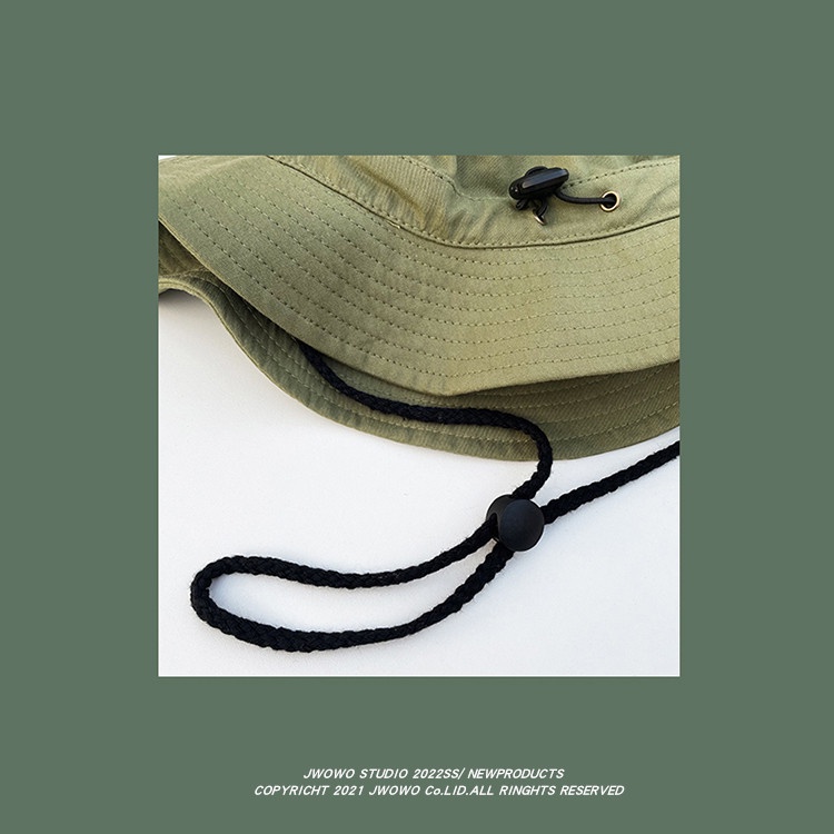 Nón Tai Bèo Chống Nắng Thoáng Khí Thiết Kế Dây Rút Phong Cách Nhật Bản Thời Trang Mùa Hè Cho Nữ