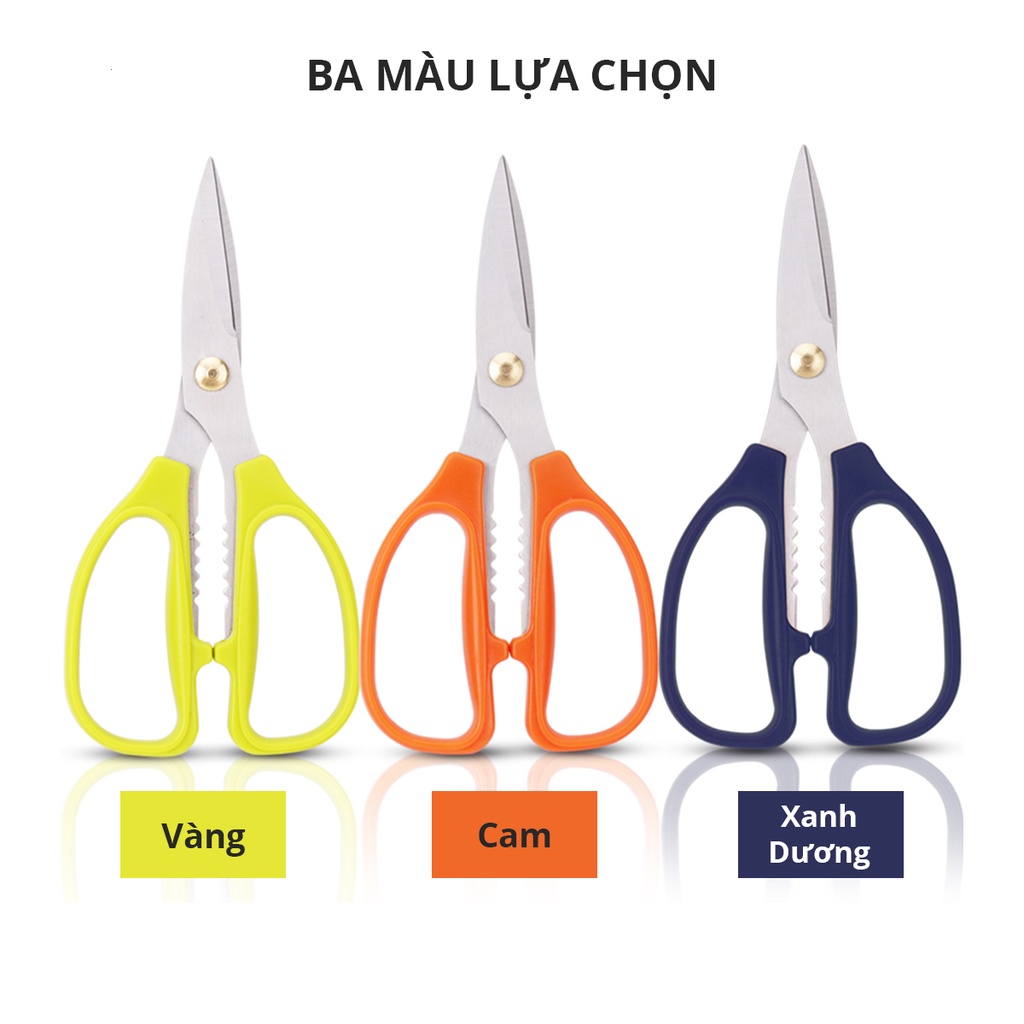 Kéo Văn Phòng Đa Năng 3 Màu 175mm Deli Nhiều màu - 6038