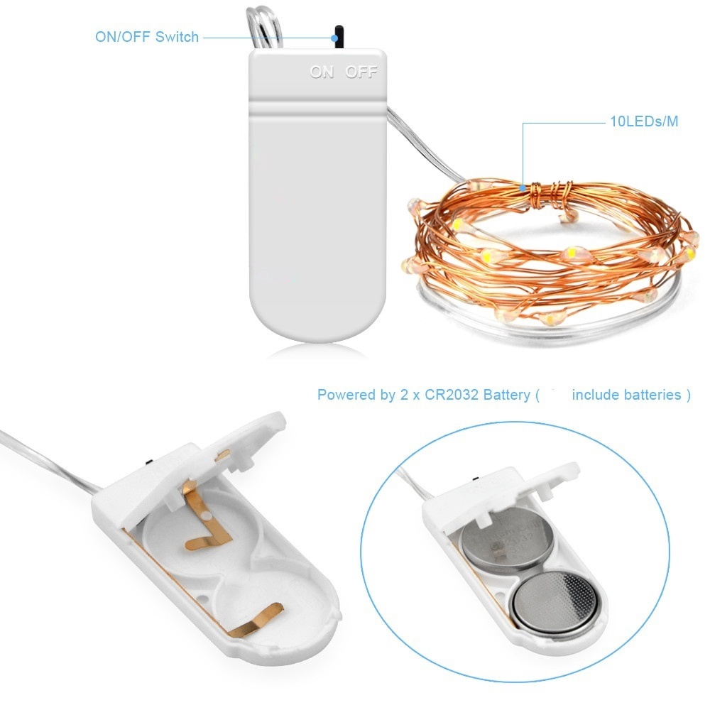 Dây Đèn Led 10 Bóng Dài 1m Trang Trí Tiệc
