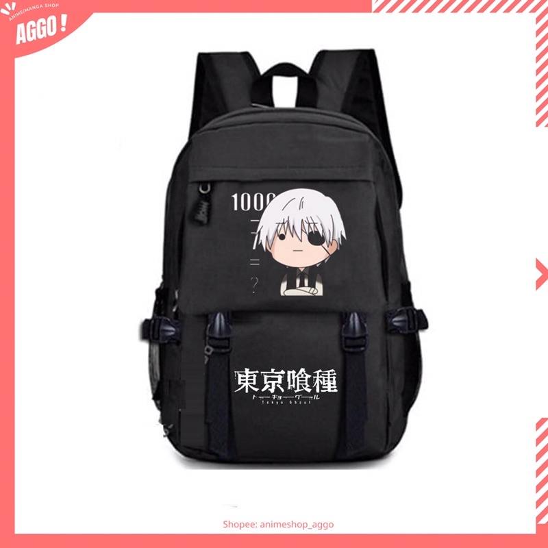 Balo Đi Học Anime Tokyo Ghoul - Kaneki Ken Mẫu Mới Chất Đẹp Loại 1